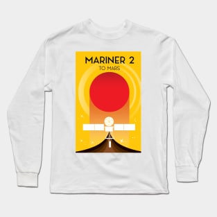 Mariner 2 "To Mars" Space Art Long Sleeve T-Shirt